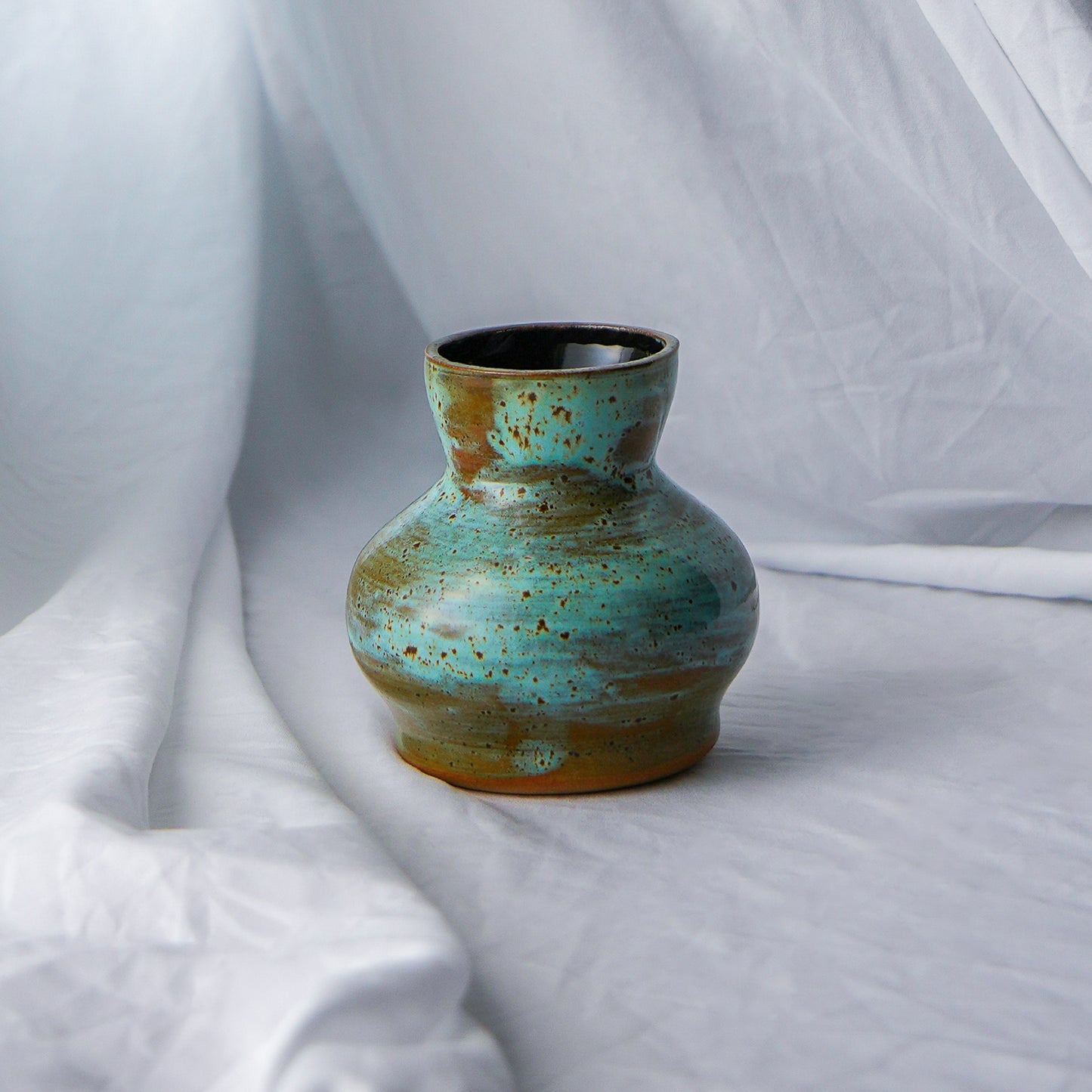 Cenote Vase with Glossy Black