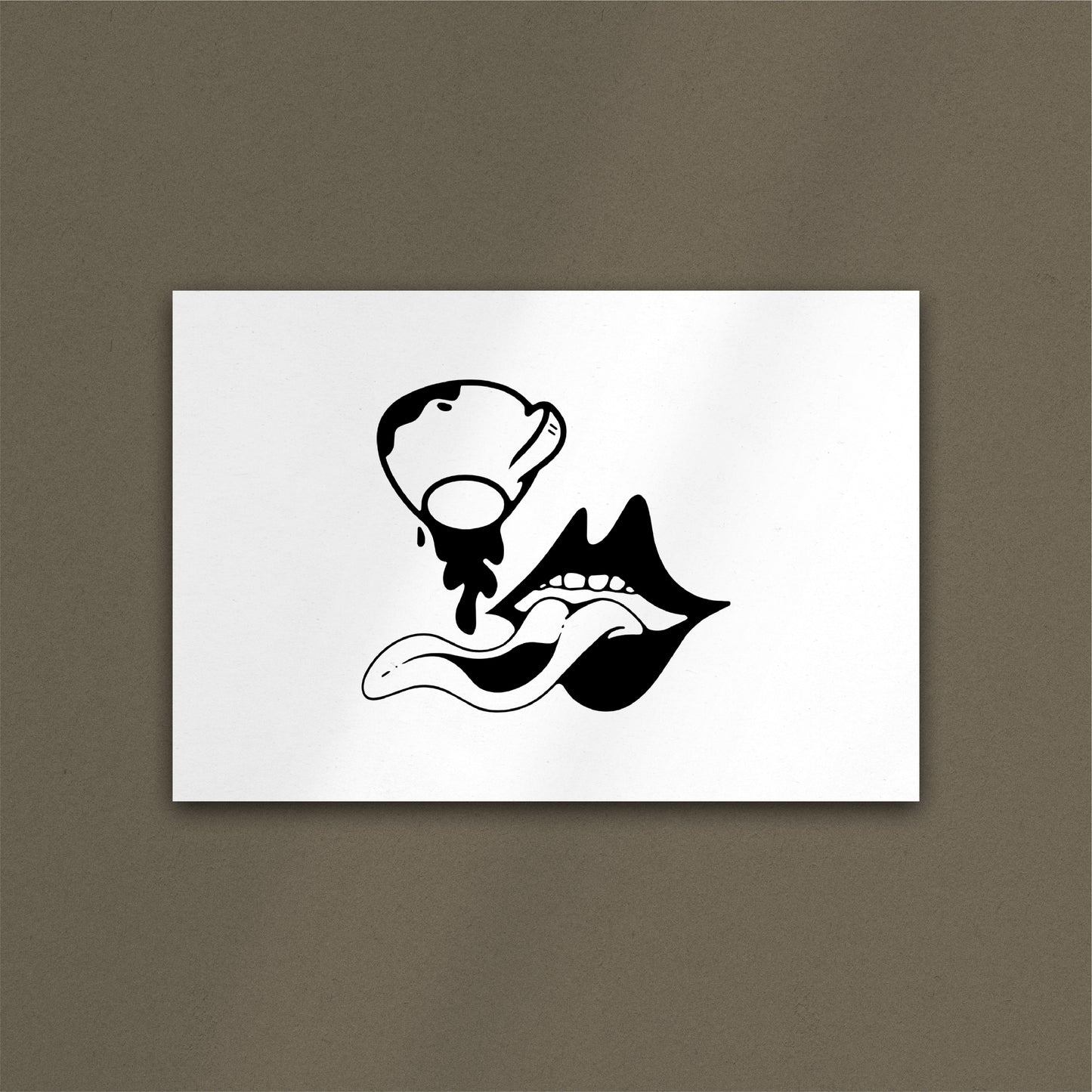 'Coffee Mouth' Art Print
