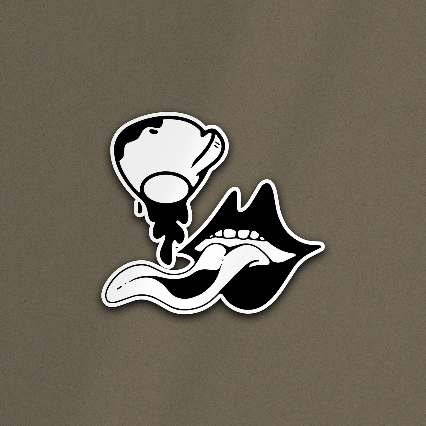 'Coffee Mouth' Sticker