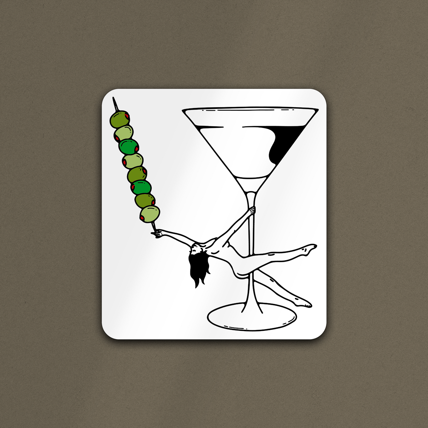 'Martini Girl' Sticker