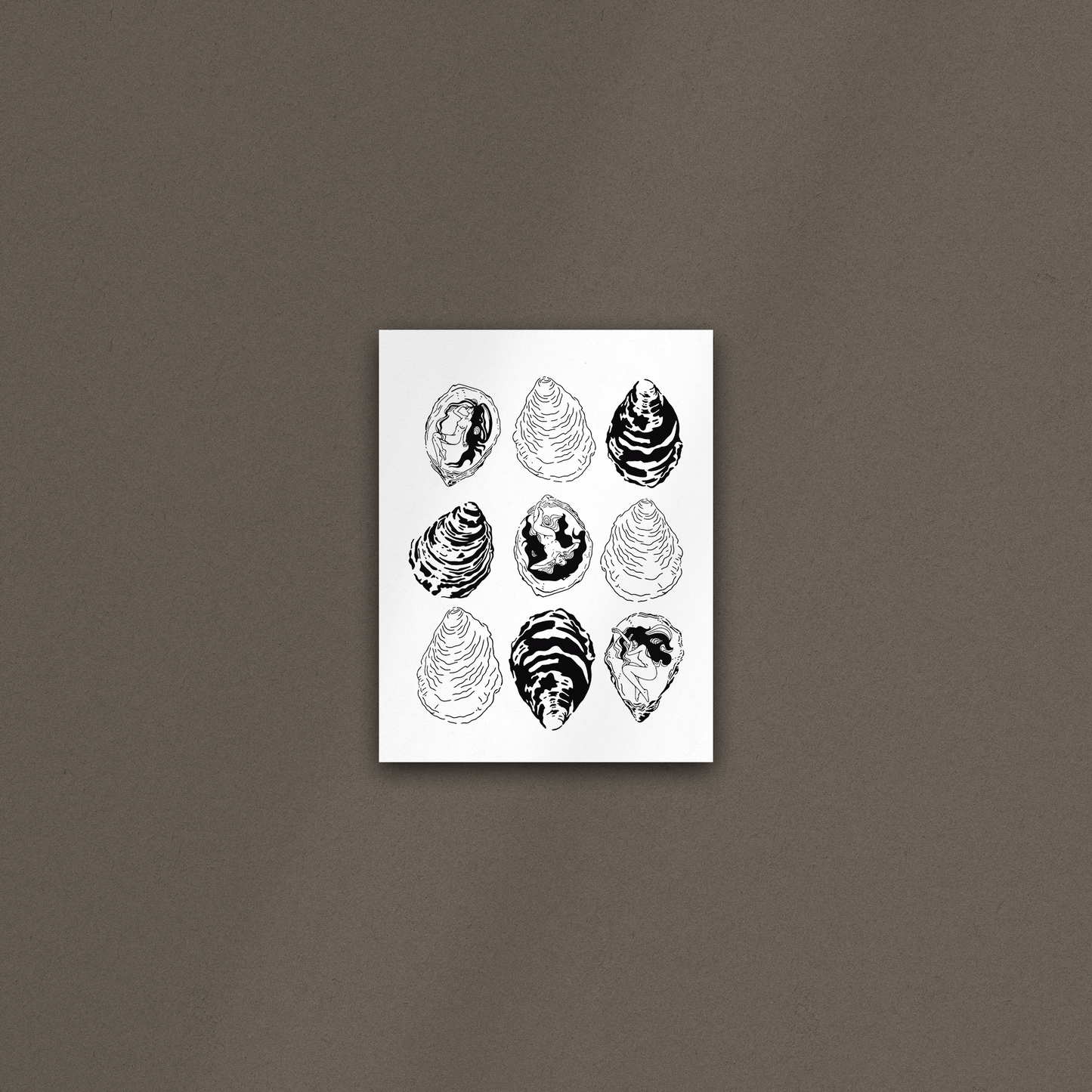 'Oyster Babes' Print