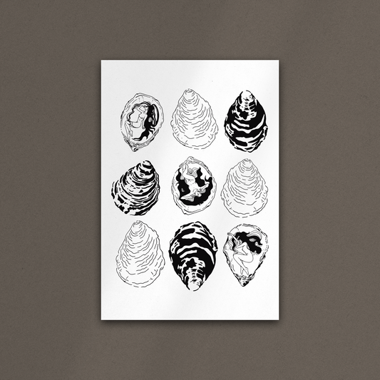 'Oyster Babes' Print