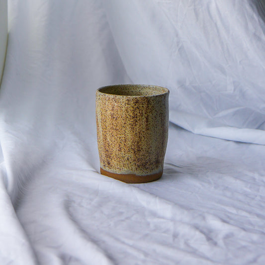 Beige & Brown Speckled Vase