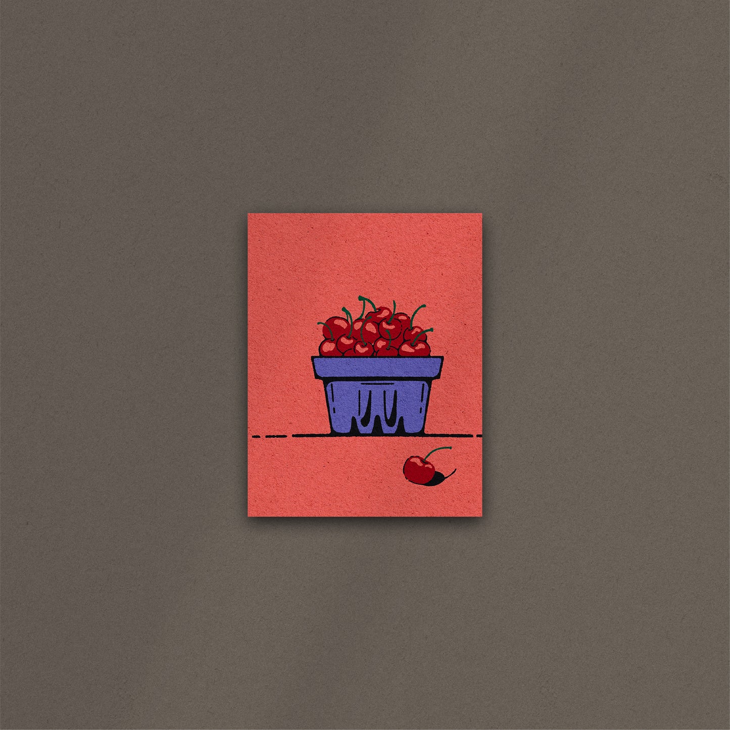 'Cherry Basket' Print