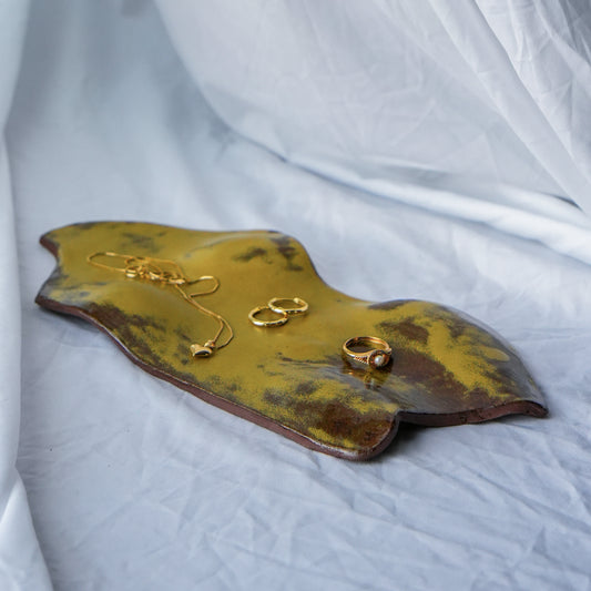Olive & Brown Display Tray, 11.5"