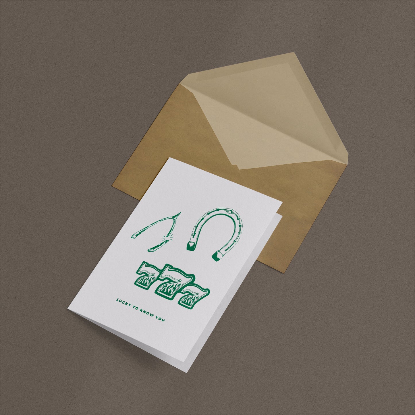 'Lucky to Know You' Card