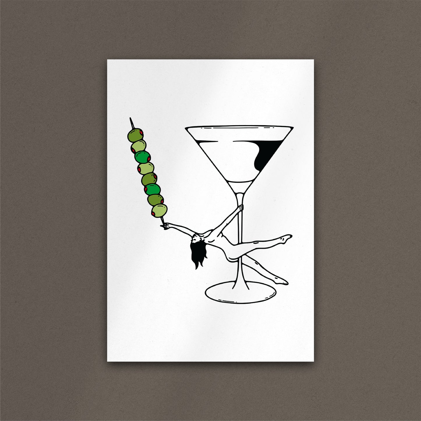 'Martini Girl' Print