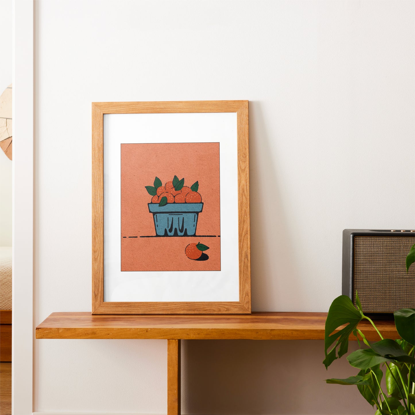 'Orange Basket' Print