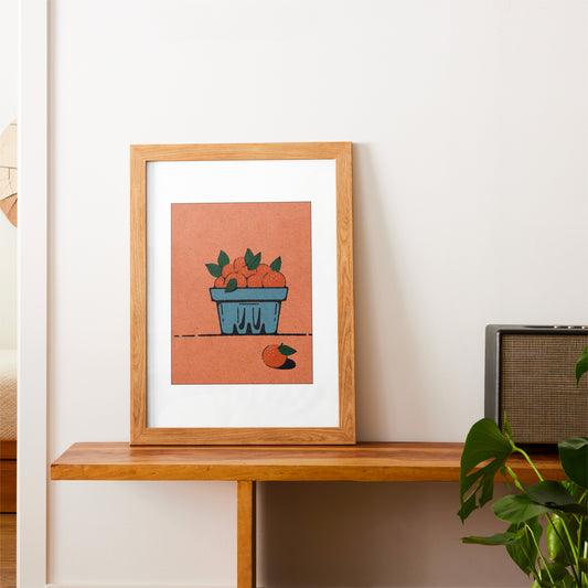 'Orange Basket' Print