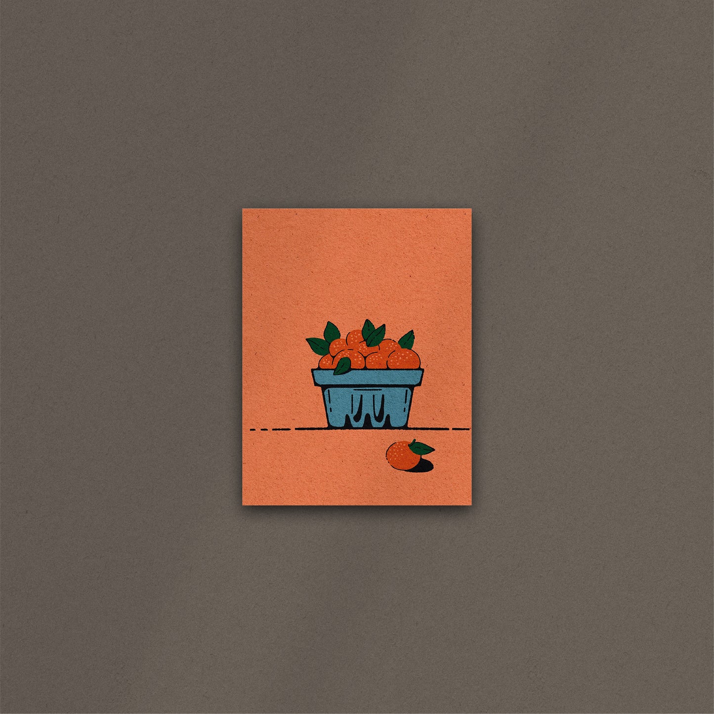'Orange Basket' Print