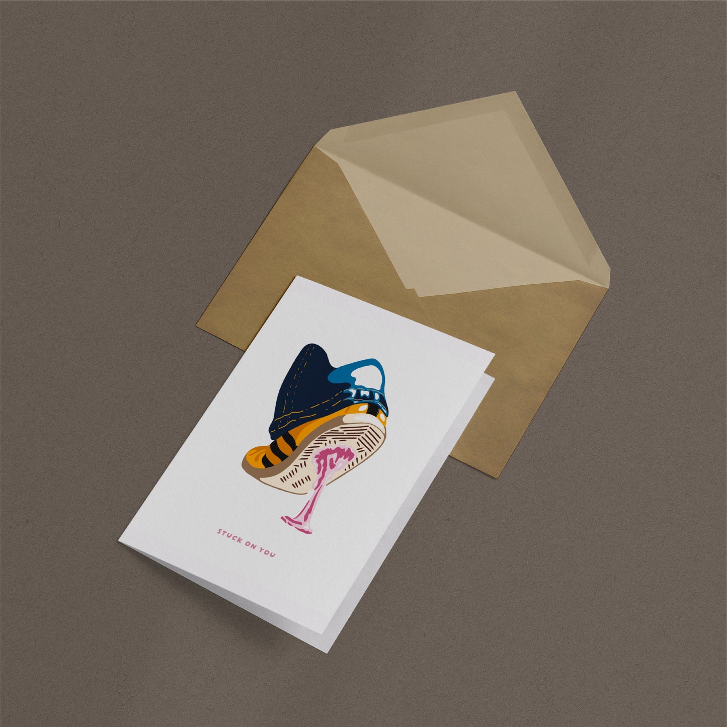 'Stuck on You' Card