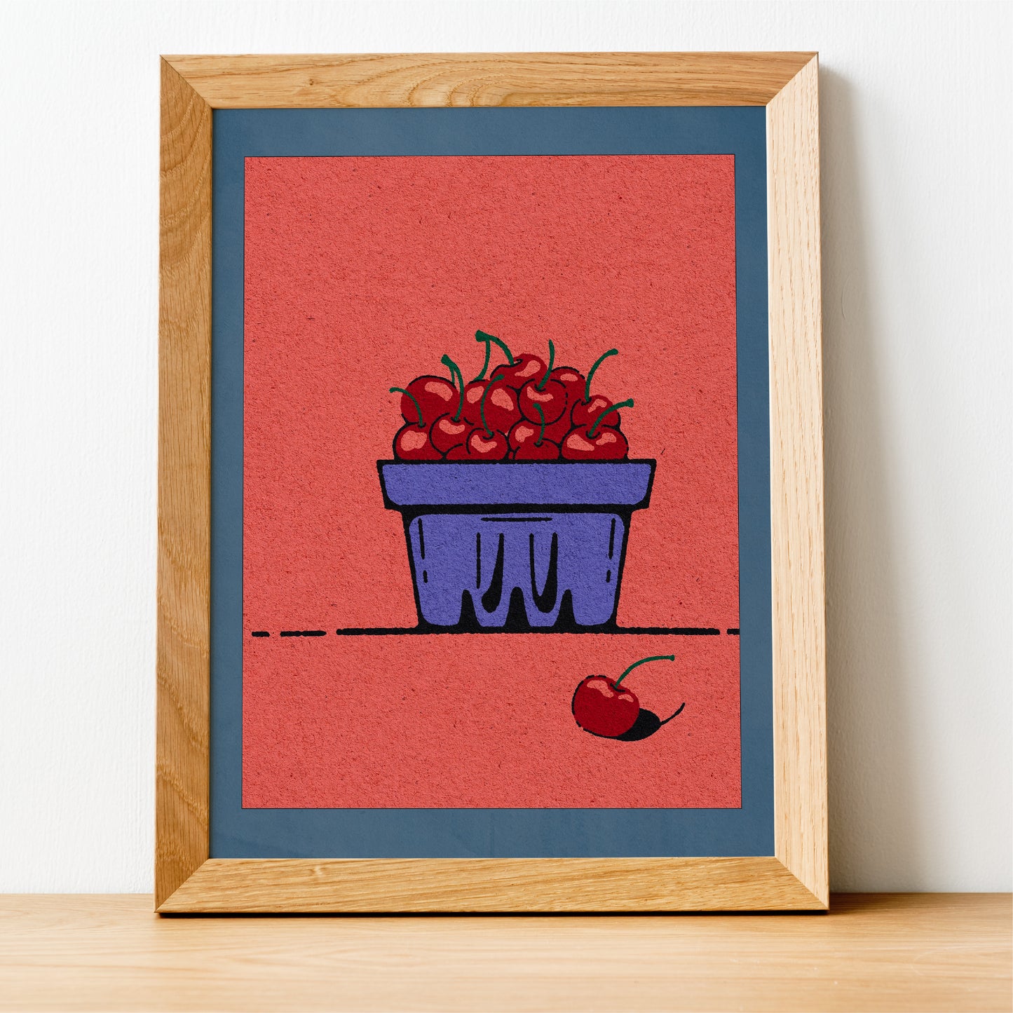 'Cherry Basket' Art Print
