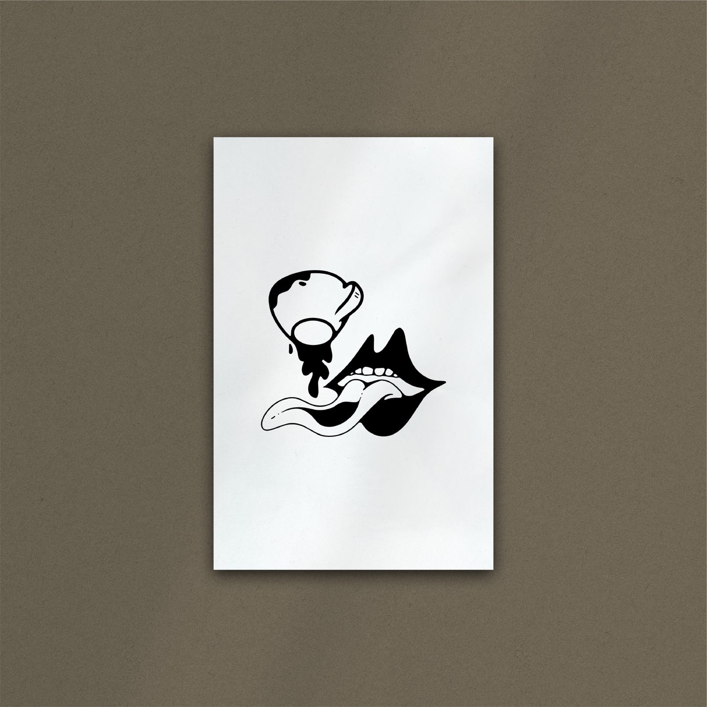 'Coffee Mouth' Art Print