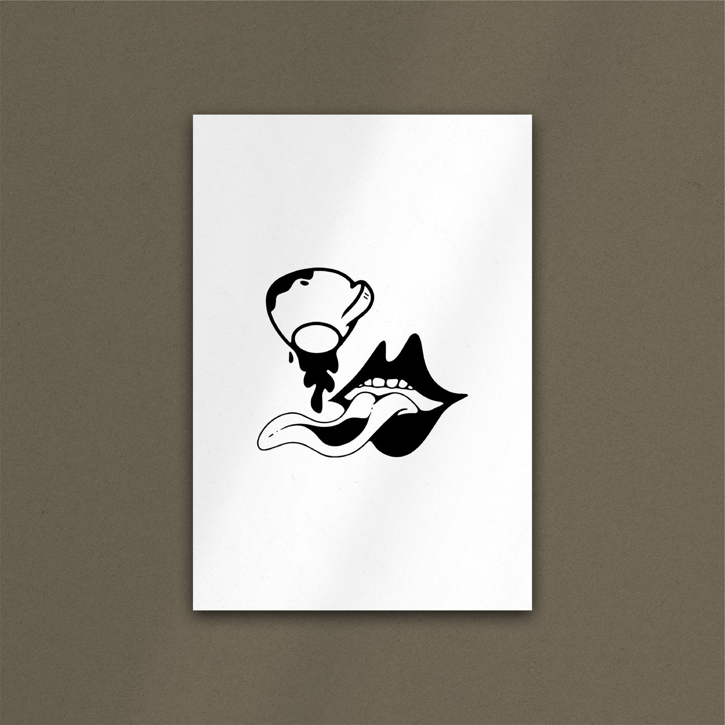 'Coffee Mouth' Art Print