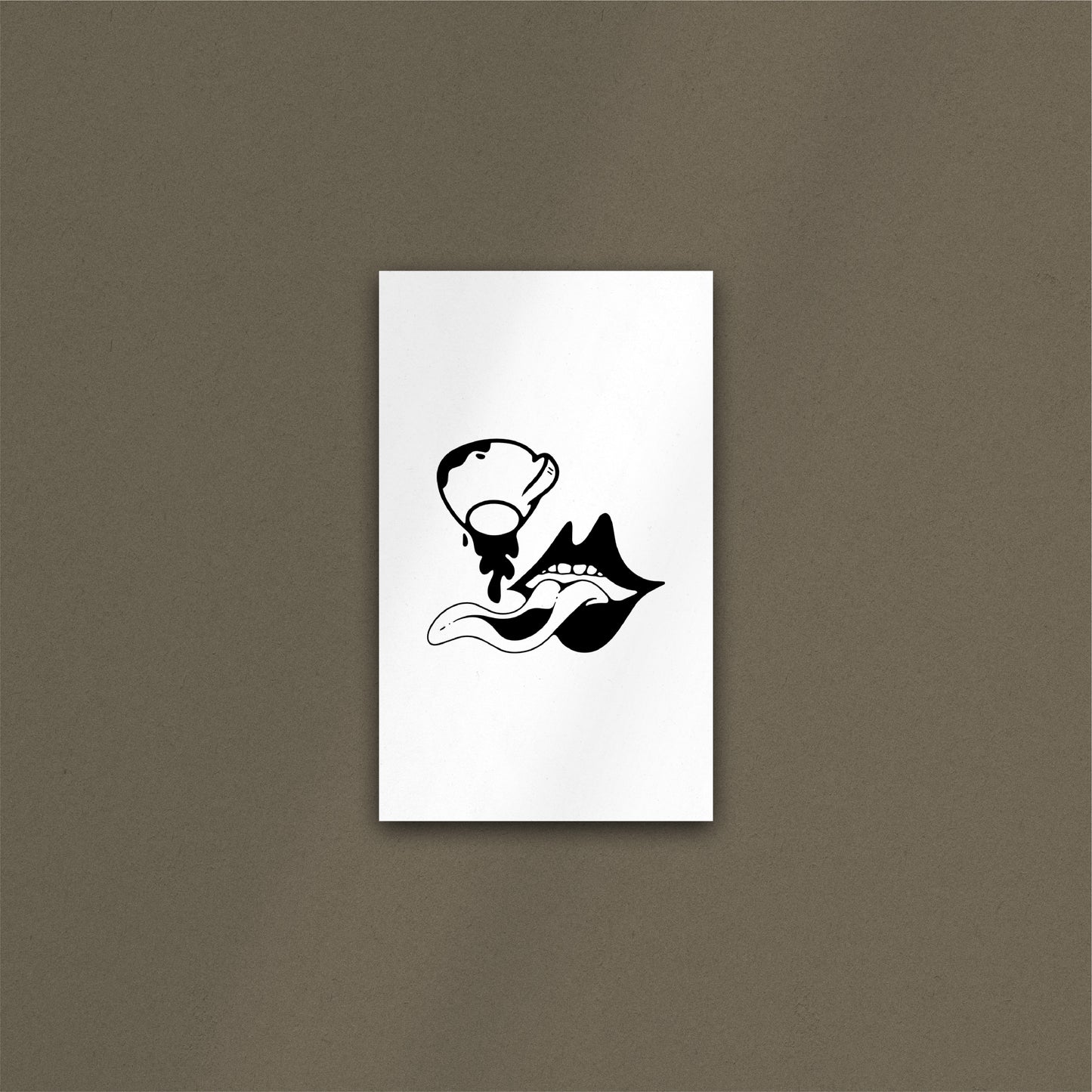 'Coffee Mouth' Art Print