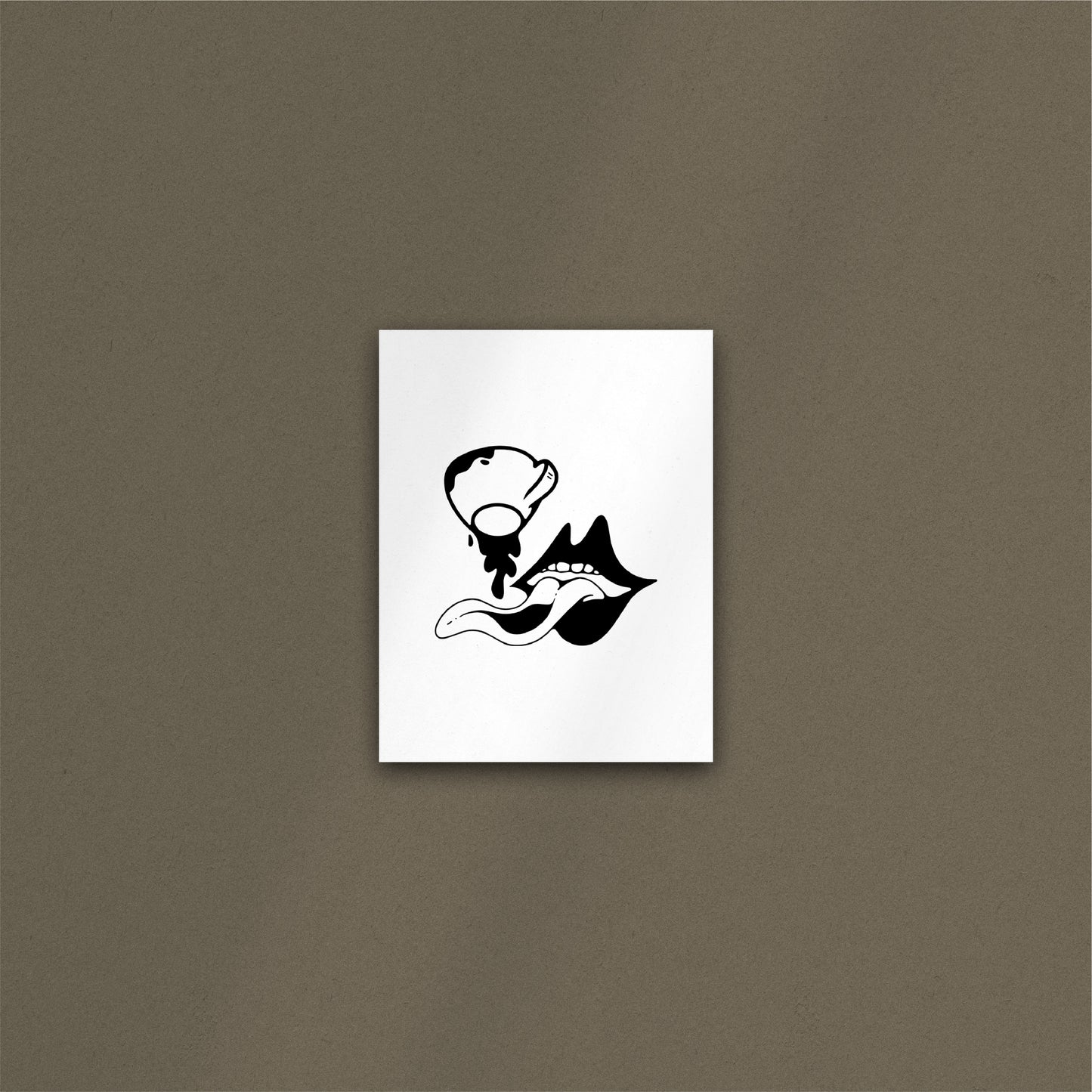 'Coffee Mouth' Art Print