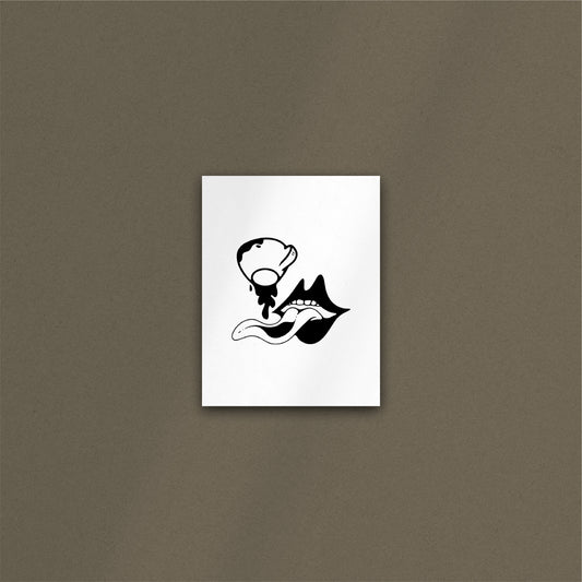 'Coffee Mouth' Art Print