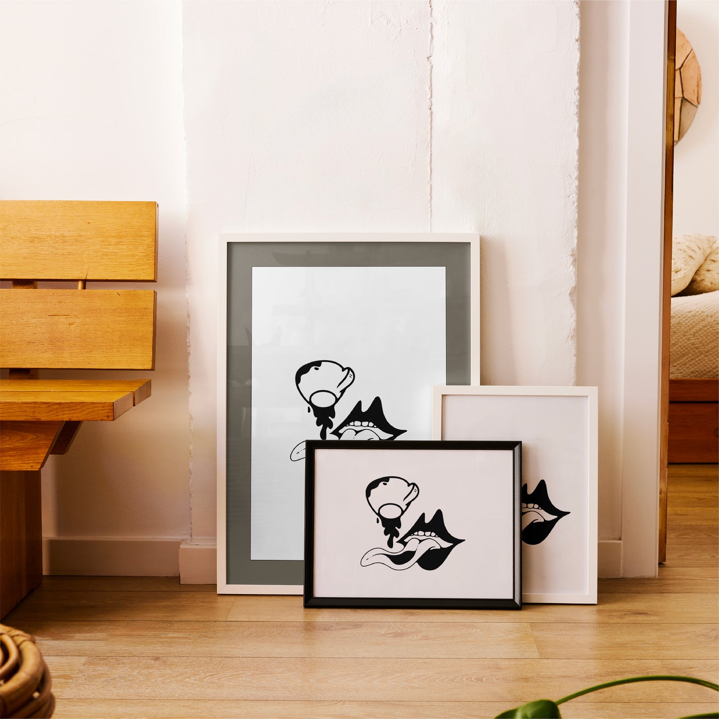 'Coffee Mouth' Art Print