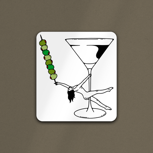 'Martini Girl' Sticker