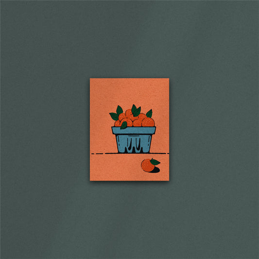 'Orange Basket' Art Print