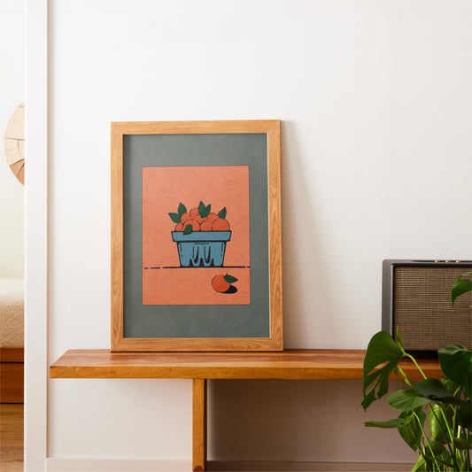 'Orange Basket' Art Print